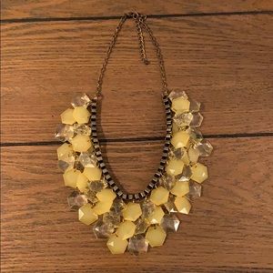 Yellow statement necklace